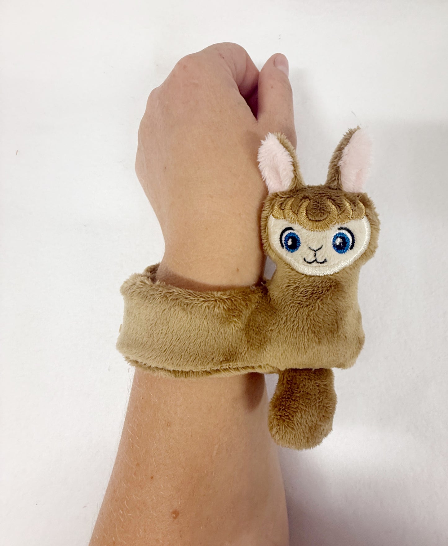 Brown Llama Slap Band Bracelet