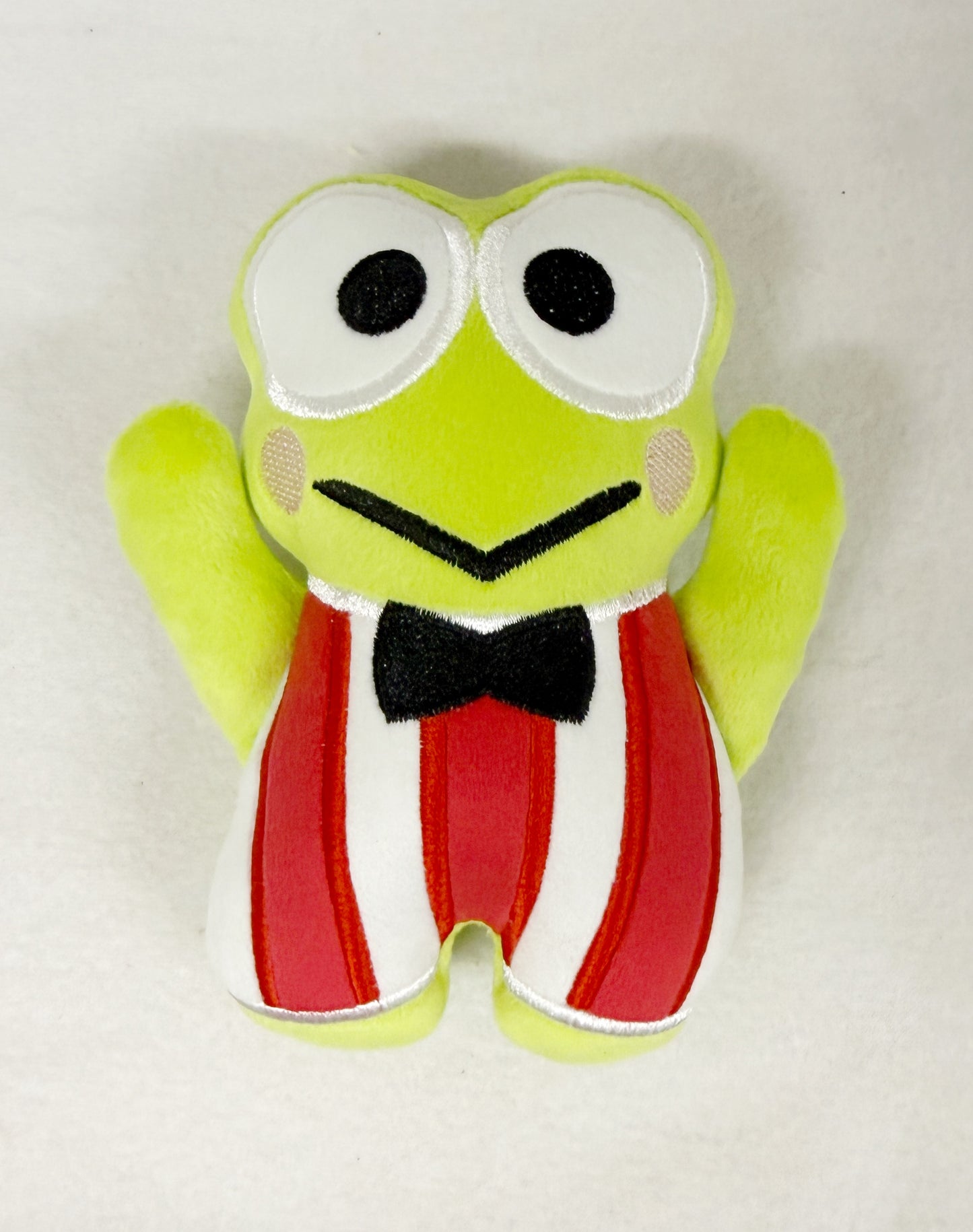 Medium Huggable Green Striped Frog Stuffie
