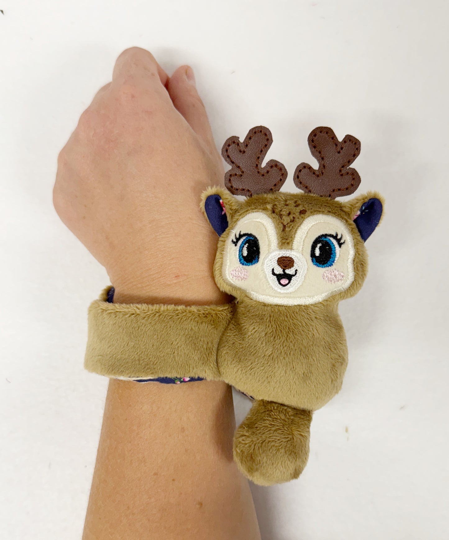 Light Brown Deer Slap Band Bracelet