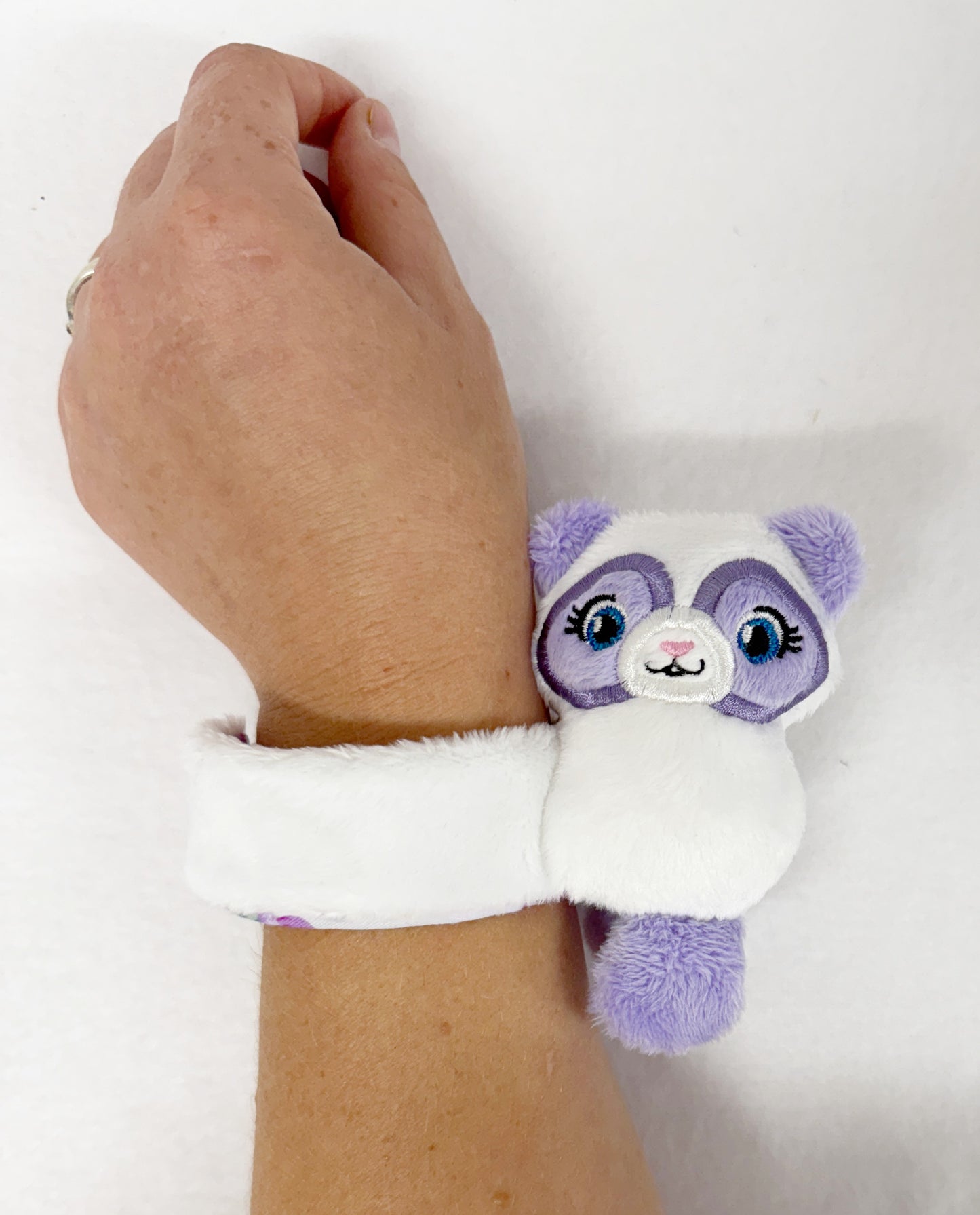 Purple Panda Slap Band Bracelet