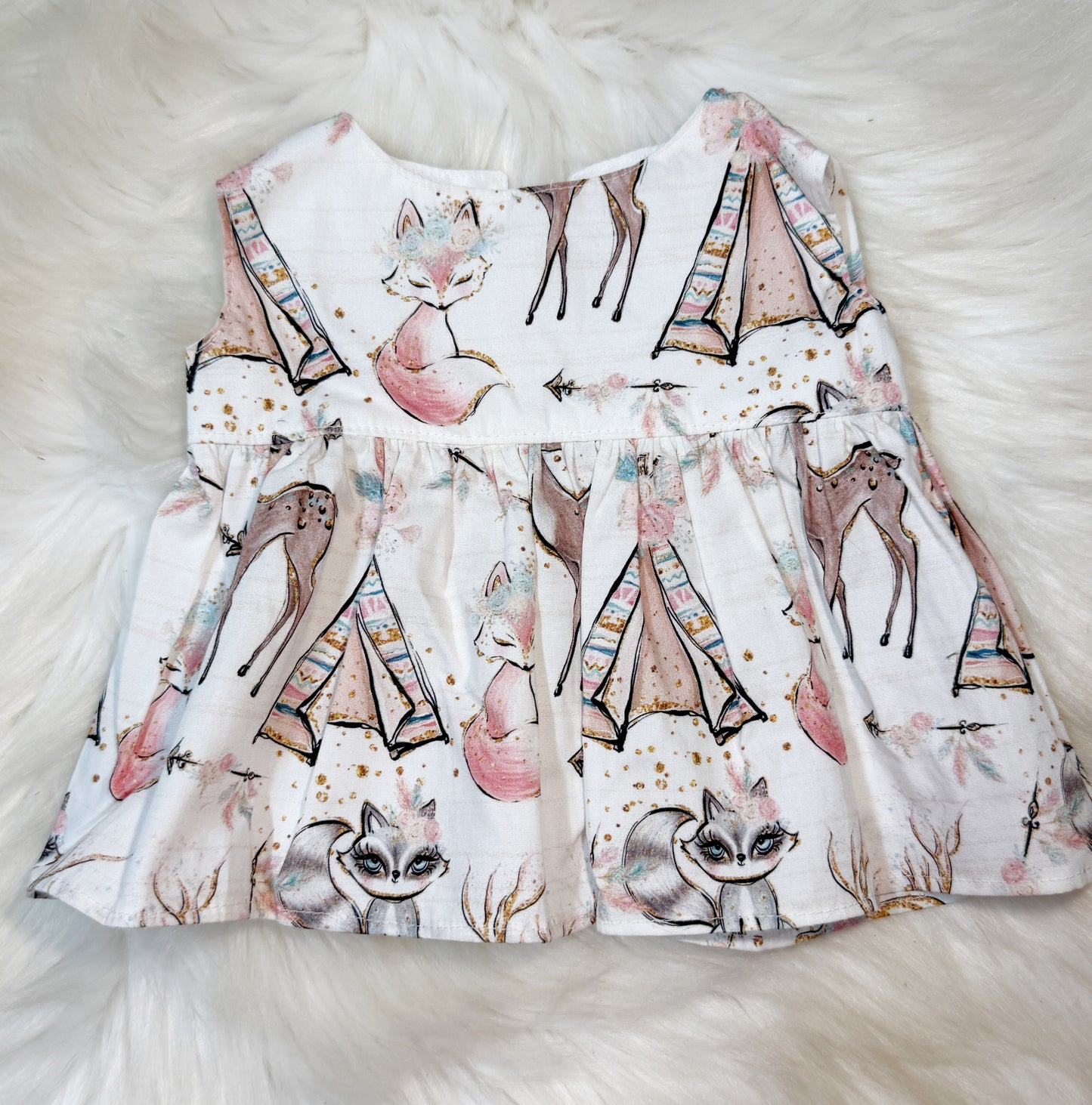 White Woodland Dress