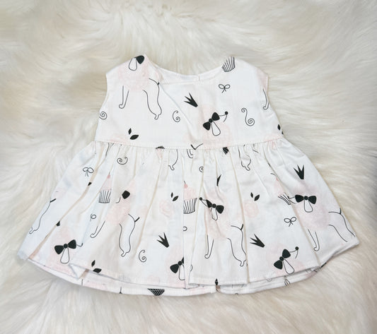 White Poodles Dress