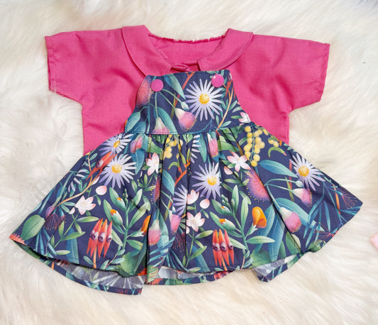 Pink Wattles Pinafore