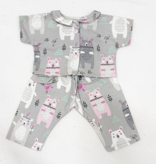 Woodland Pink Bears Pajamas