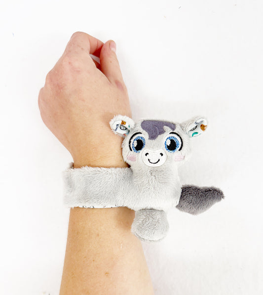 Grey Horse Slap Band Bracelet