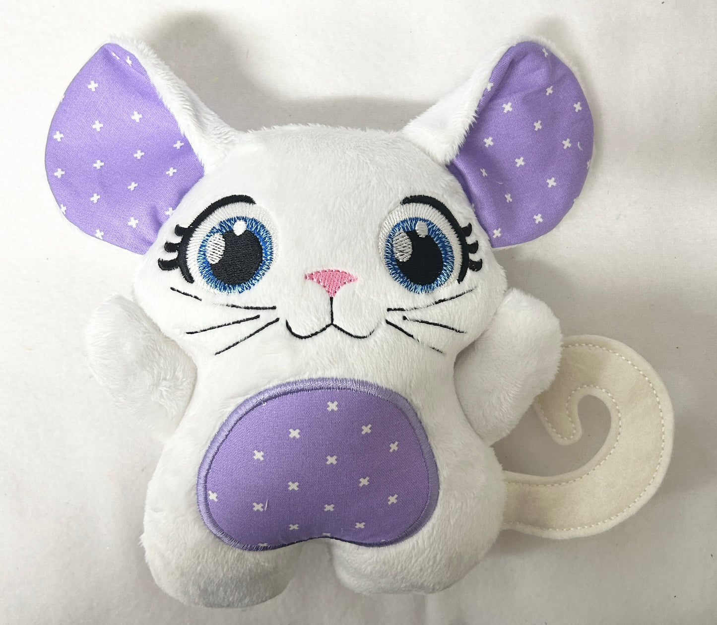 Large Huggable Purple Mouse Stuffie