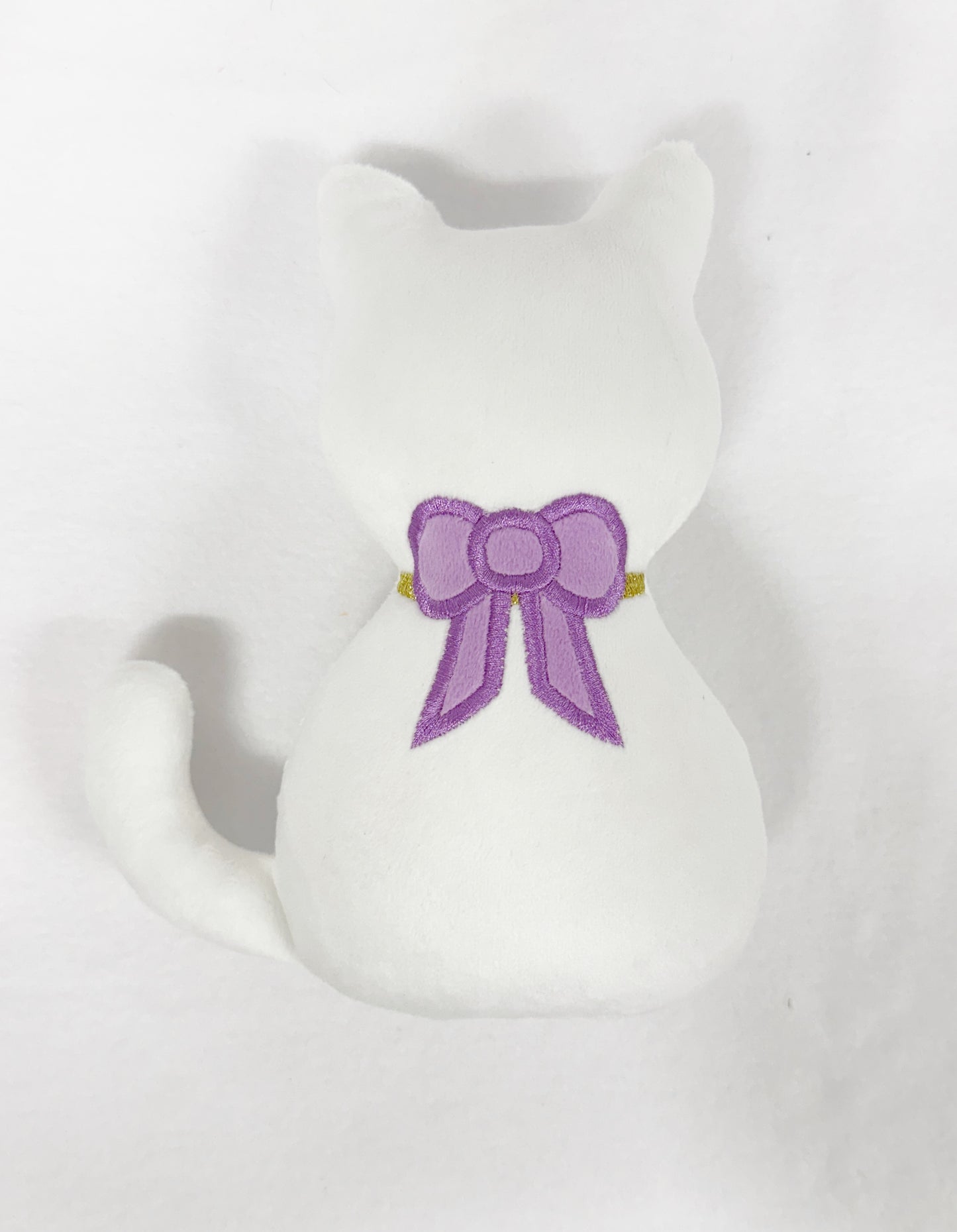 Large White Kitty Silhouette Stuffie