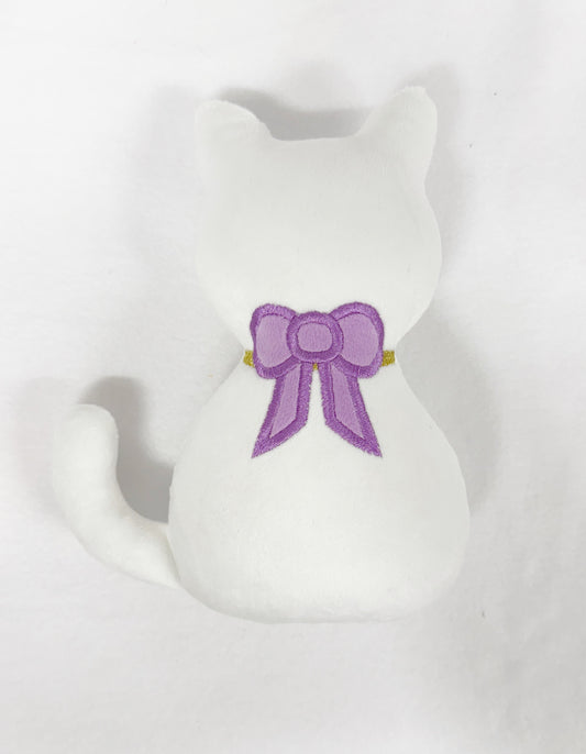 Large White Kitty Silhouette Stuffie