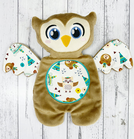 Large Owl Flat Body Lovey
