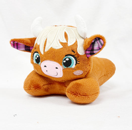 Large Highland Cow Tummy Time Buddy