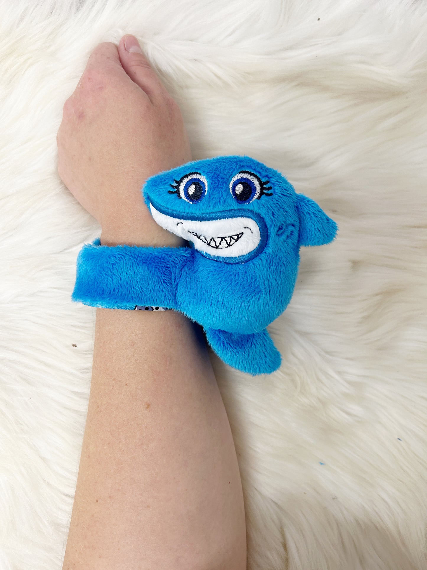 Blue Shark Slap Band Bracelet