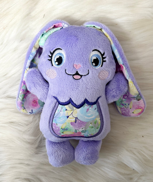 Medium Huggable Purple Bunny Stuffie