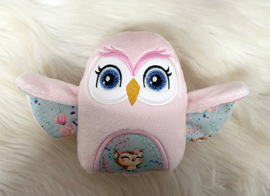 Medium Pink Owl Stuffie