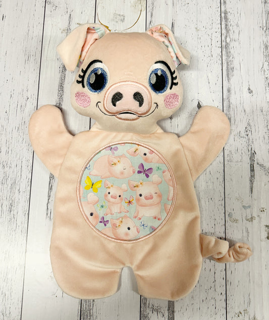 Large Pig Flat Body Lovey
