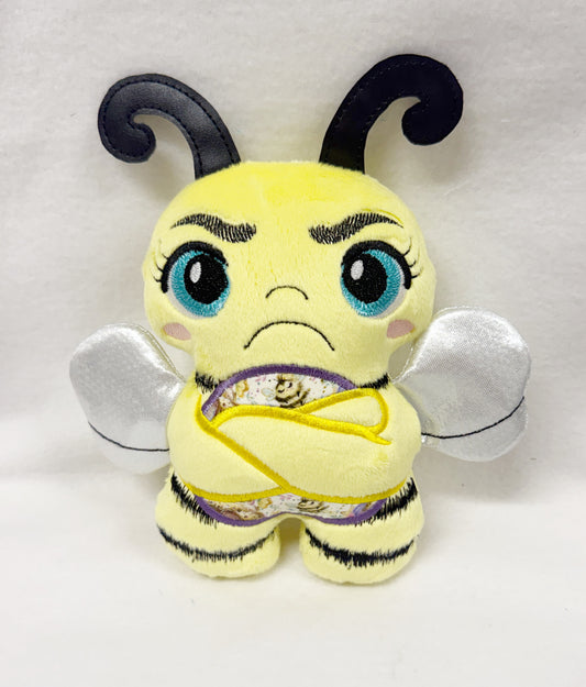 Large Bee Bad Mood Brigade Stuffie