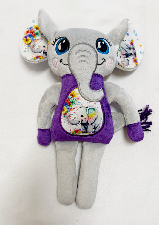 Large Elephant Rag Doll Stuffie
