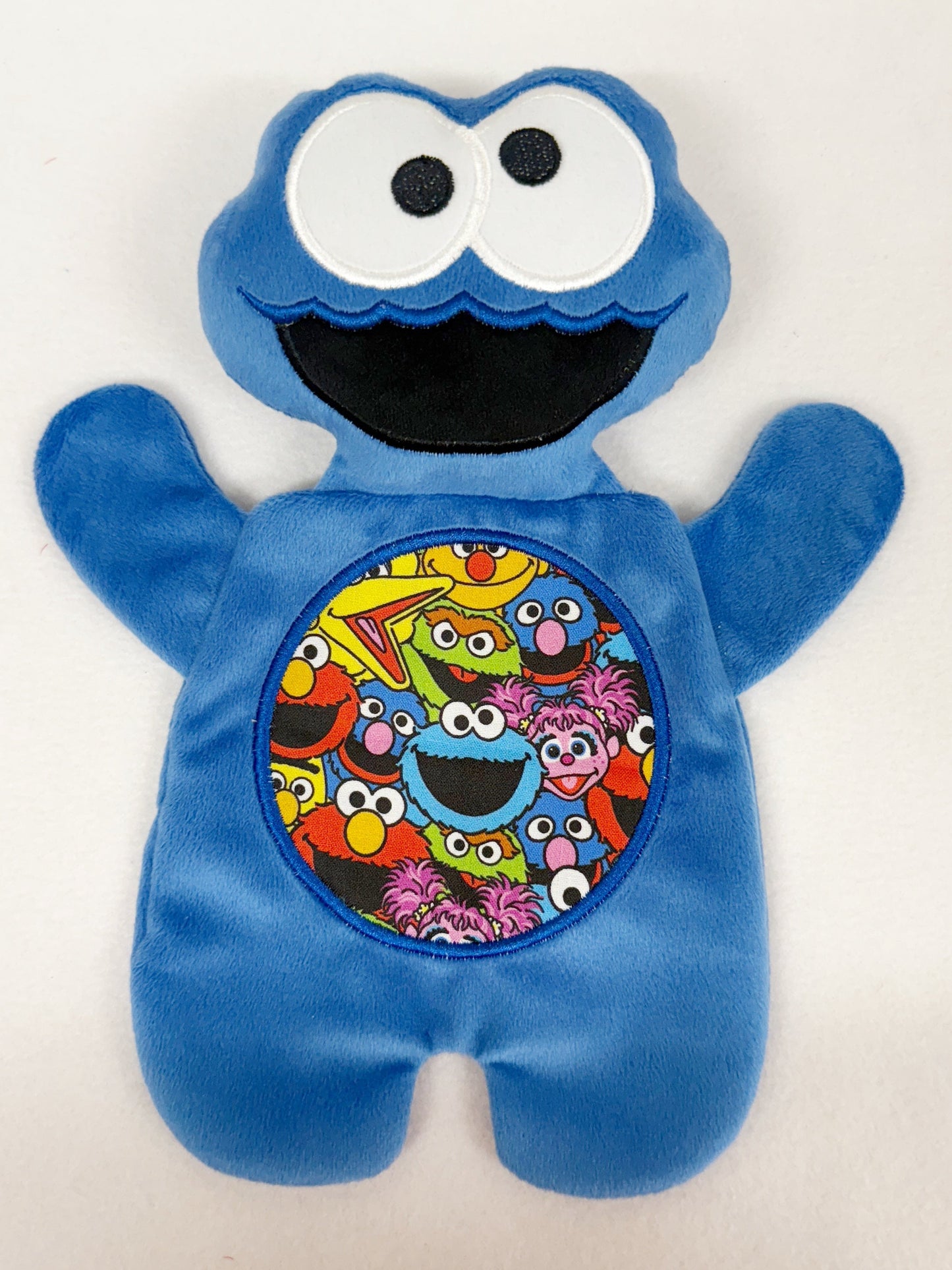 Small Blue Monster Flat Body Lovey