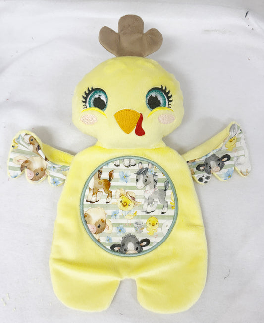 Large Chicken Flat Body Lovey