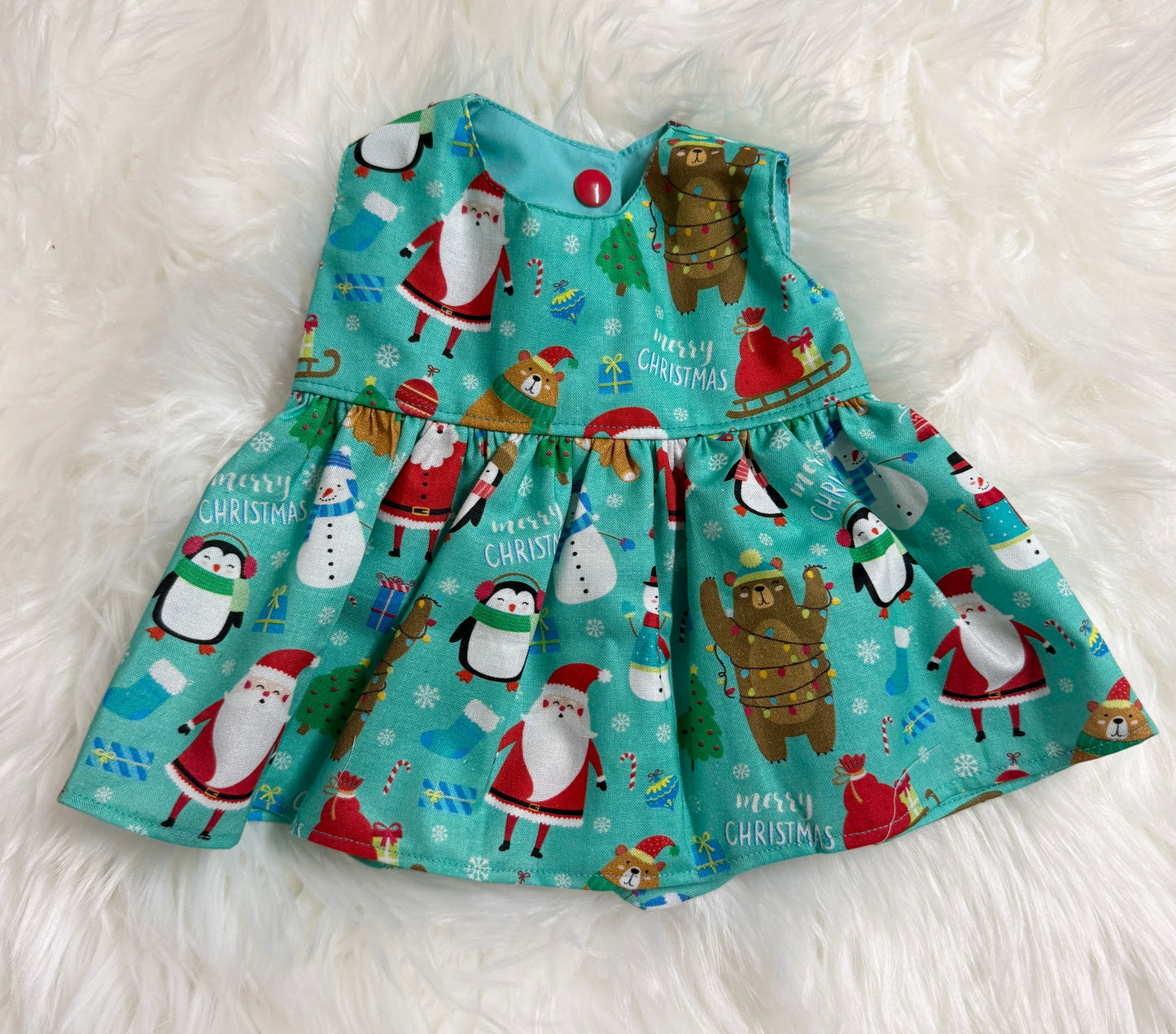 Teal Christmas Dress