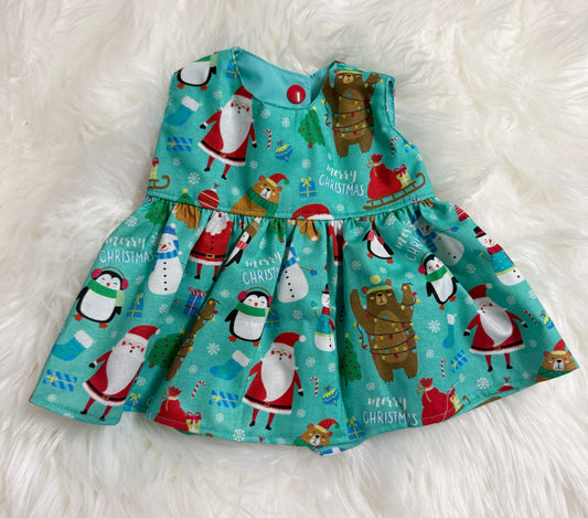 Teal Christmas Dress