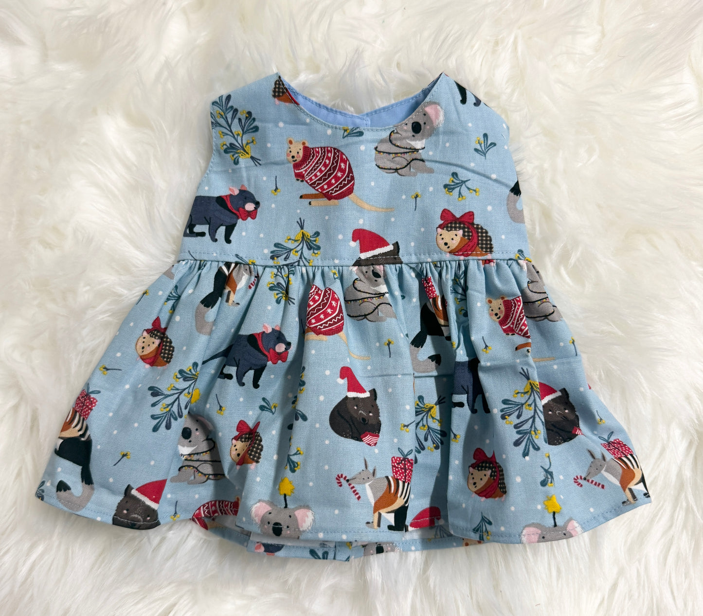 Blue Aussie Christmas Dress