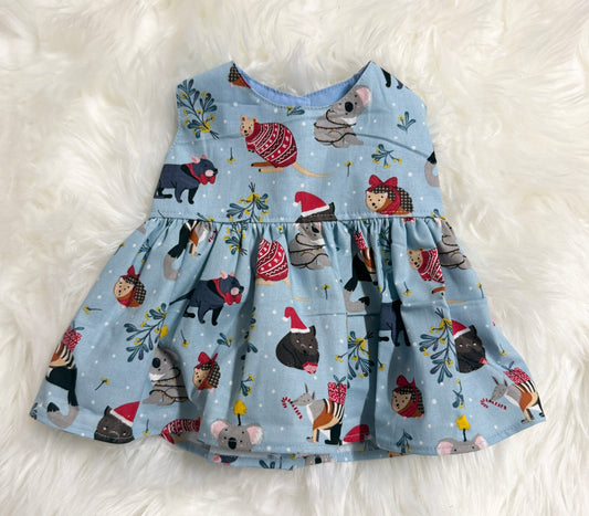 Blue Aussie Christmas Dress