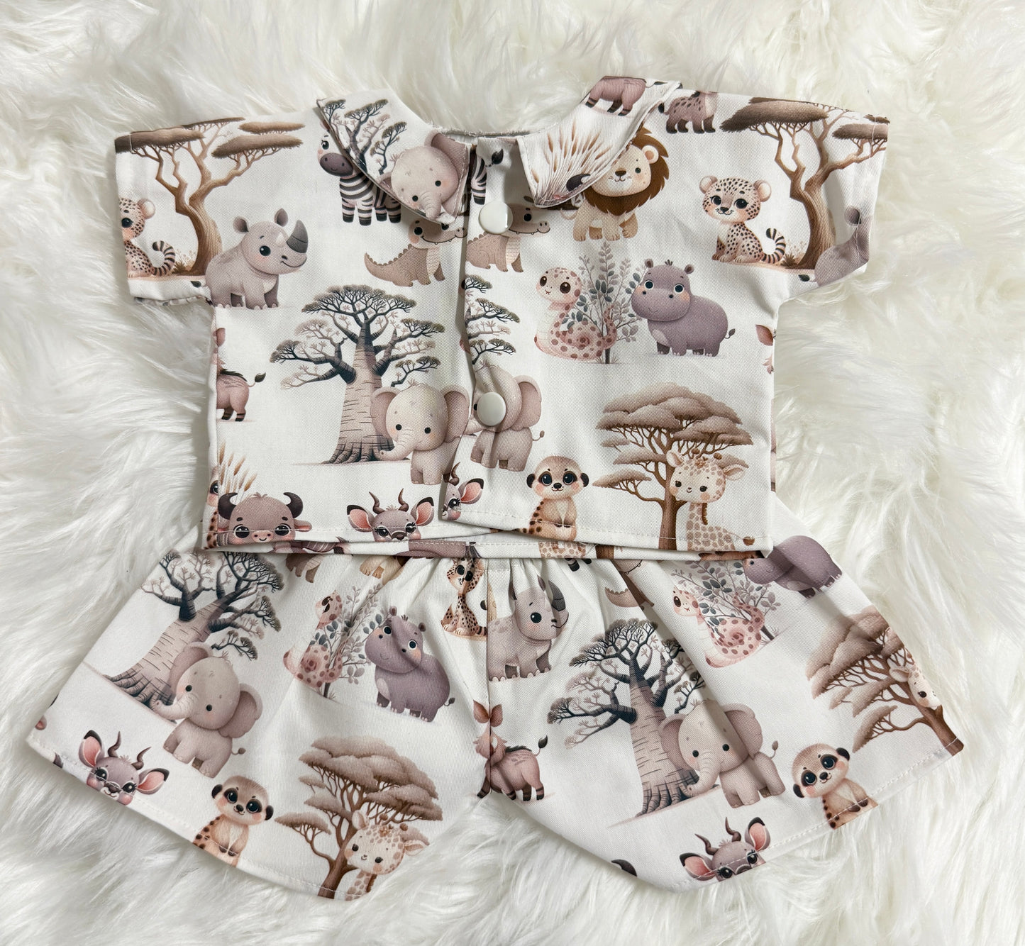 Safari Shortie Pajamas