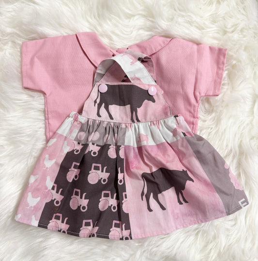 Pink Farm Pinafore