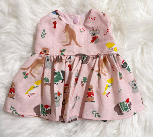 Pink Spot Aussie Animals Christmas Dress
