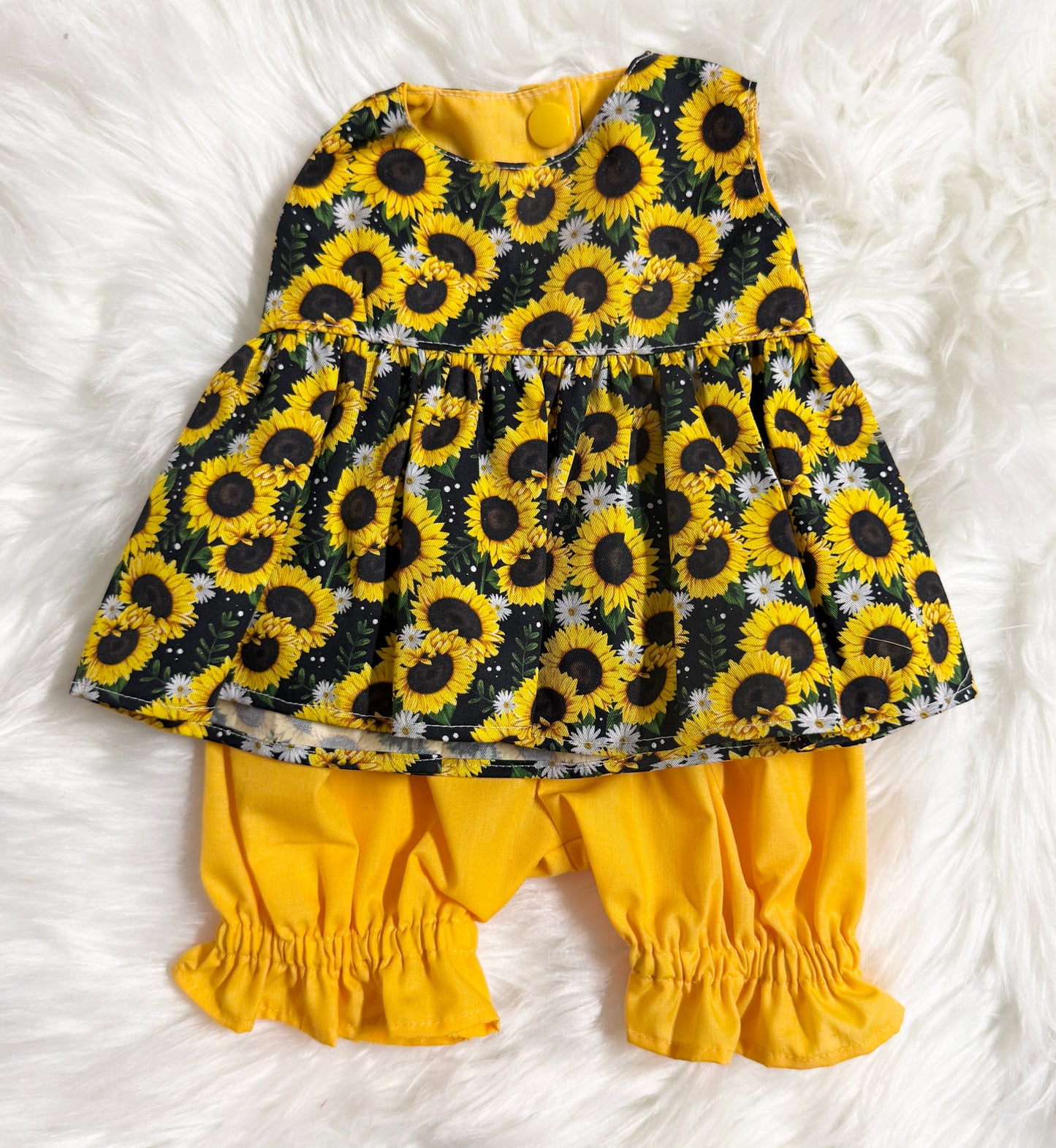 Sunflowers Top and Bloomer Set
