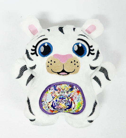 Large Girl White Tiger Huggable Stuffie