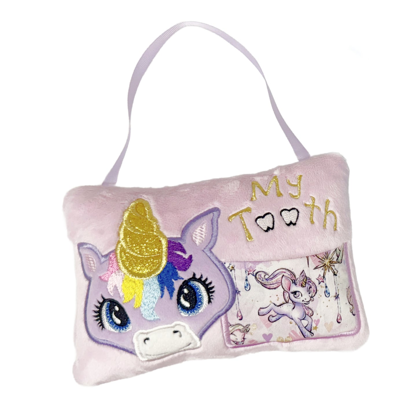 Large Unicorn Tooth Fairy Pillow