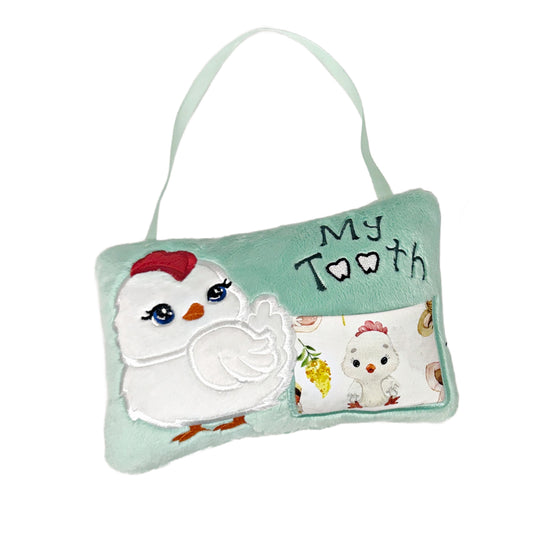 Large Chicken Tooth Fairy Pillow