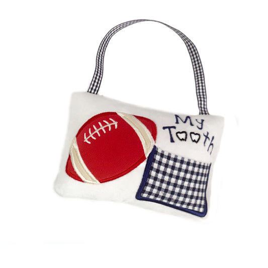 Small Football Tooth Fairy Pillow