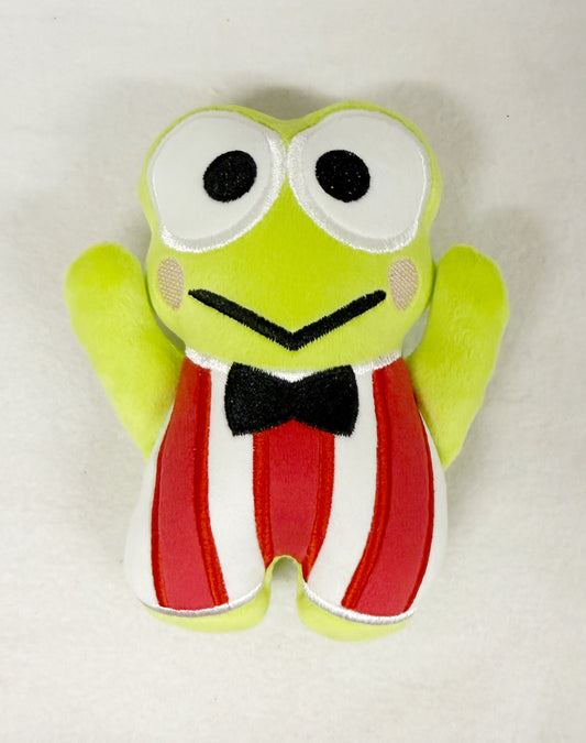 Medium Huggable Green Striped Frog Stuffie