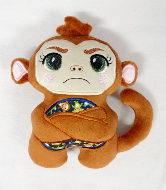 Large Monkey Bad Mood Brigade Stuffie
