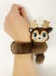 Dark Brown Deer Slap Band Bracelet
