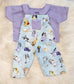 Purple/Blue Bluey Overalls