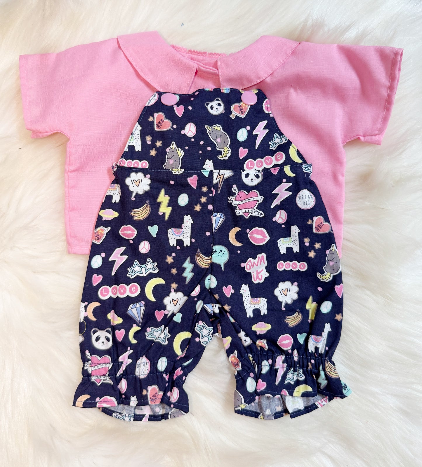 Navy Emoji Overalls