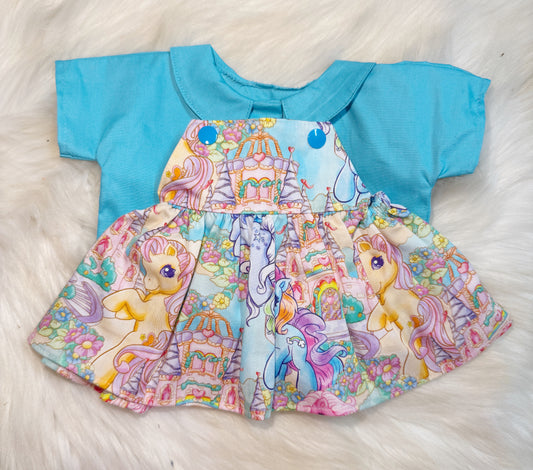 Blue Ponies Pinafore