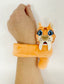 Orange Saber-Tooth Tiger Slap Band Bracelet
