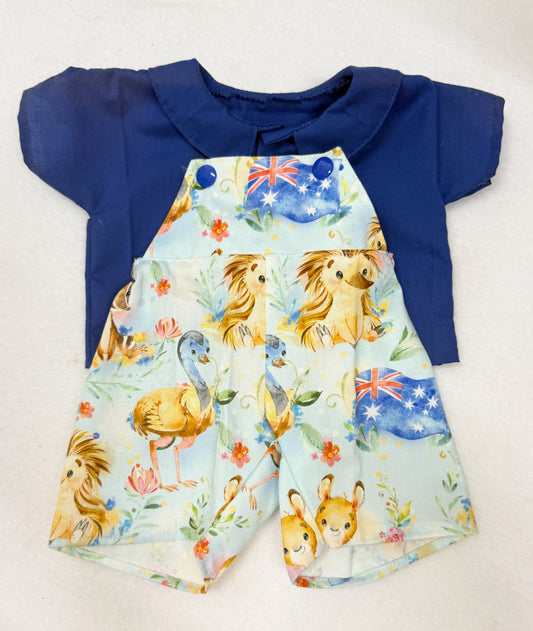 Aussie Animals Shortie Overalls