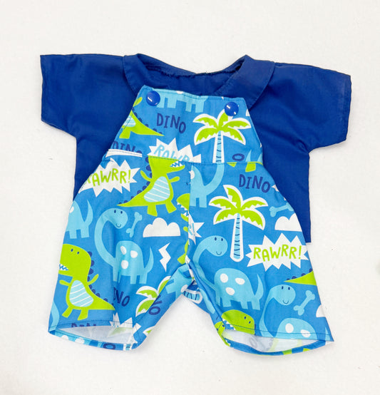 Rawr Dinosaurs Shortie Overalls
