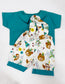 Teepee Bears Shortie Overalls