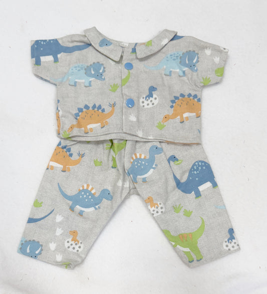 Grey Dinosaurs Pajamas