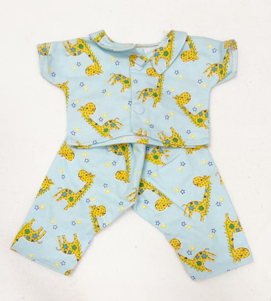 Blue Giraffes Pajamas