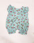 Cherry Gingham Flutter Romper