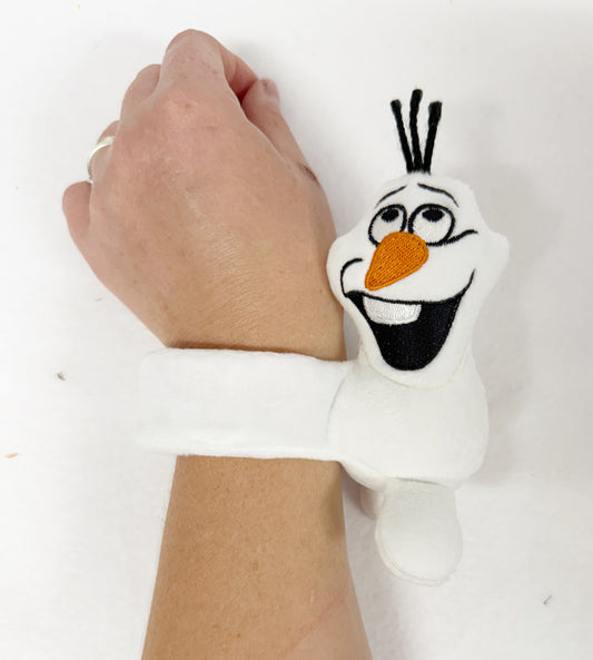 Happy Snowman Slap Band Bracelet