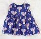 Navy Elephants Dress