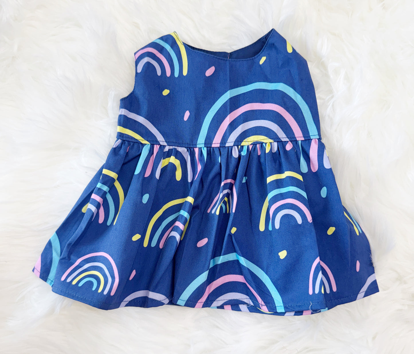 Navy Rainbows Dress